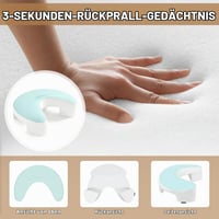 Pernă ergonomică din spumă cu memorie Piashow pentru dormit pe o parte, cu orificiu pentru braț - Pernă ortopedică pentru susținerea gâtului, pentru ameliorarea durerilor cervicale, de umăr și de coafa rotatorilor - Pentru cei care dorm pe o parte 3