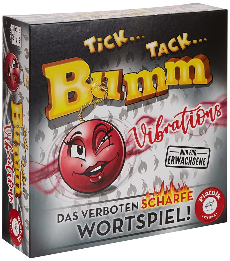 Spoločenská hra Piatnik Tick Tack Bumm Vibrations 6628 – zábavná slovná párty hra pre rodiny