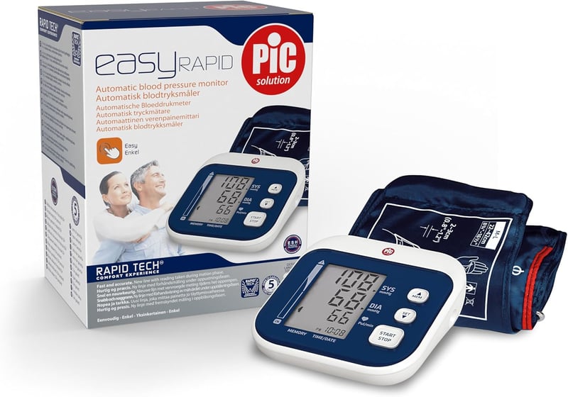 Pic Solution EasyRAPID Automata Vérnyomásmérő - Felnőtteknek, Olasz Minőség, Gyors és Pontos Mérés, Elemekkel