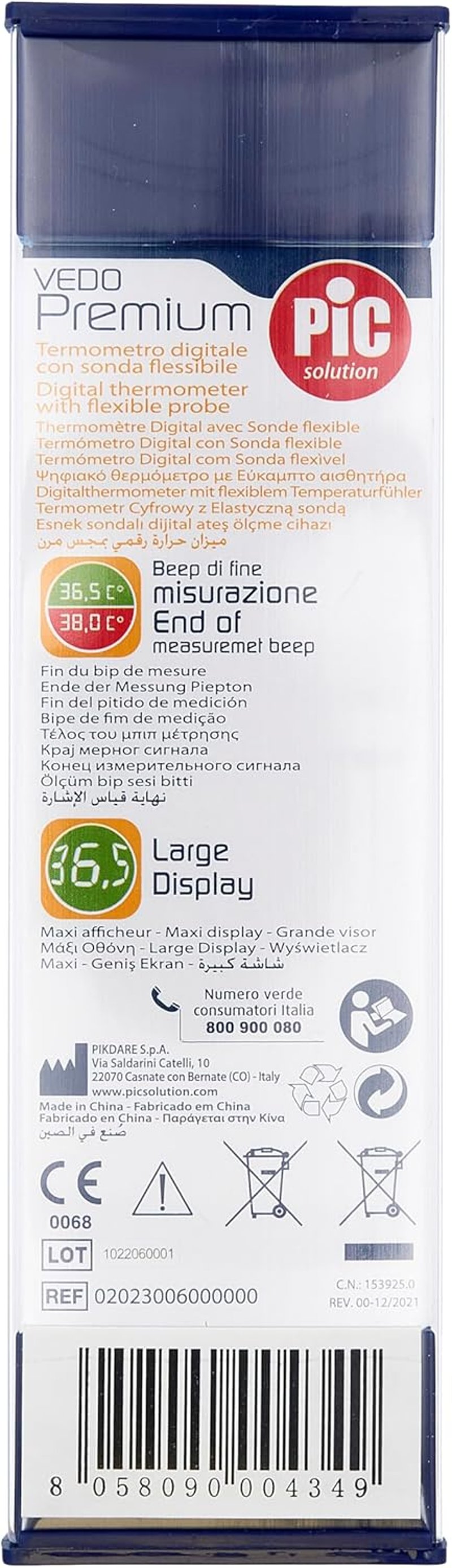 Pic Solution Vedopremium Digitális Hőmérő Gyors Méréshez