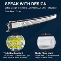 PICAA 104cm LED munkalámpa 540W ívelt fénysáv terepjáróhoz traktorhoz 3