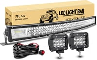 PICAA 104cm LED munkalámpa 540W ívelt fénysáv terepjáróhoz traktorhoz 1