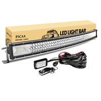 PICAA 42-inčna 540W zakrivljena LED svjetlosna rampa s daljinskim upravljačem, za offroad/SUV/ATV/UTV 1