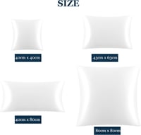 PiccoCasa 100% Selyem Párnahuzat 22 Momme Eperfa Selyemből Hajápolás Bőrápolás Cipzárral Fehér 40x60 cm Ajándékdobozzal 7