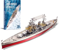 Piececool 3D Fém Puzzle Battleship Prince of Wales 282 Darab Acél Modell 1