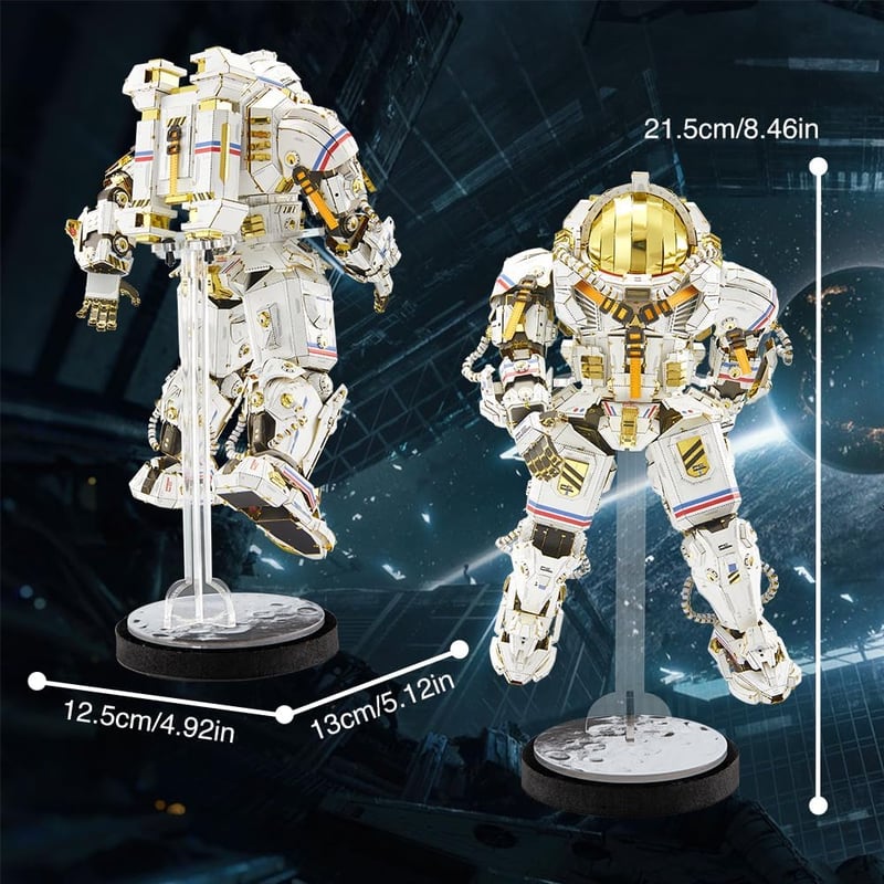 Piececool 3D Fém Puzzle Űrhajós Modell 515 Darabos Acél Építőkészlet Felnőtteknek
