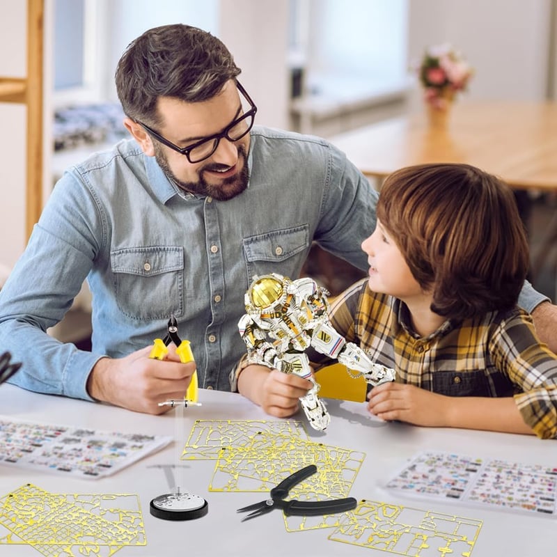 Piececool 3D Fém Puzzle Űrhajós Modell 515 Darabos Acél Építőkészlet Felnőtteknek