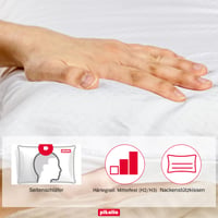Pikolin Home viskoelastický ergonomický vankúš z pamäťovej peny pre spánok na boku a na chrbte, s dvojitým odnímateľným poťahom, 35x70 cm, výška 12 cm 3