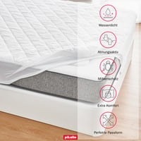 Nepremokavý chránič matraca PIKOLIN 200x200 cm, prešívaný a priedušný, povrch Silktouch, certifikát Oeko-Tex, do výšky 32 cm 2