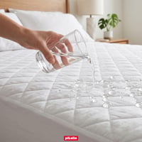 Nepremokavý chránič matraca PIKOLIN 200x200 cm, prešívaný a priedušný, povrch Silktouch, certifikát Oeko-Tex, do výšky 32 cm 3