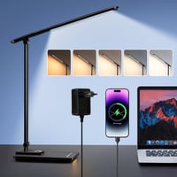PIKOY LED asztali lámpa gyerekeknek, 5 szín, 15 fényerő, USB töltés, érintésvezérlés 9