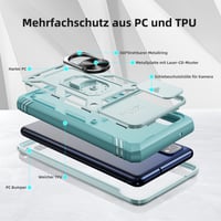 Vojenské puzdro Pilaru pre Samsung Galaxy S20 FE, zelené – nárazuvzdorné, s ochranou fotoaparátu, 360° otočným stojanom, PC rámom, ochranný kryt odolný voči poškriabaniu 7