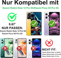 Pilaru Xiaomi Redmi Note 12 Pro 5G / Poco X5 Pro 5G Tok 360° Forgatható Mágneses Állvánnyal és 2 Képernyővédő Fóliával - Kék TPU+PC Védőtok 2