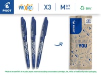 Vymazateľné gélové perá Pilot FriXion Ball 0,7, 3 ks, modré – 0,4 mm — Všetky 3 perá potrebujú výmenu náplne (stav: viď 2. obrázok) 4