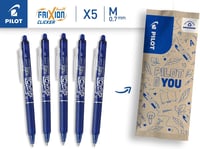 PILOT FriXion Ball Clicker törölhető rollertoll 0,7 mm kék - 5 db 2