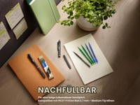 Sada vymazateľných gélových pier PILOT FriXion Ball Plus 07 – 3 ks, čierna/modrá/červená, stredný hrot, vysúvacie a plniteľné 5