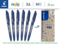 Set 6 pixuri cu gel retractabile și ștergabile Pilot FriXion Ball, Albastru 2