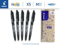 Gumovateľné gélové pero Pilot FriXion Ball, súprava 5 ks, čierne 2
