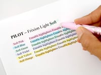 Sada vymazateľných zvýrazňovačov Pilot FriXion Light Soft, 5 ks, pastelová modrá, zelená, ružová, fialová, žltá, skosený hrot 9