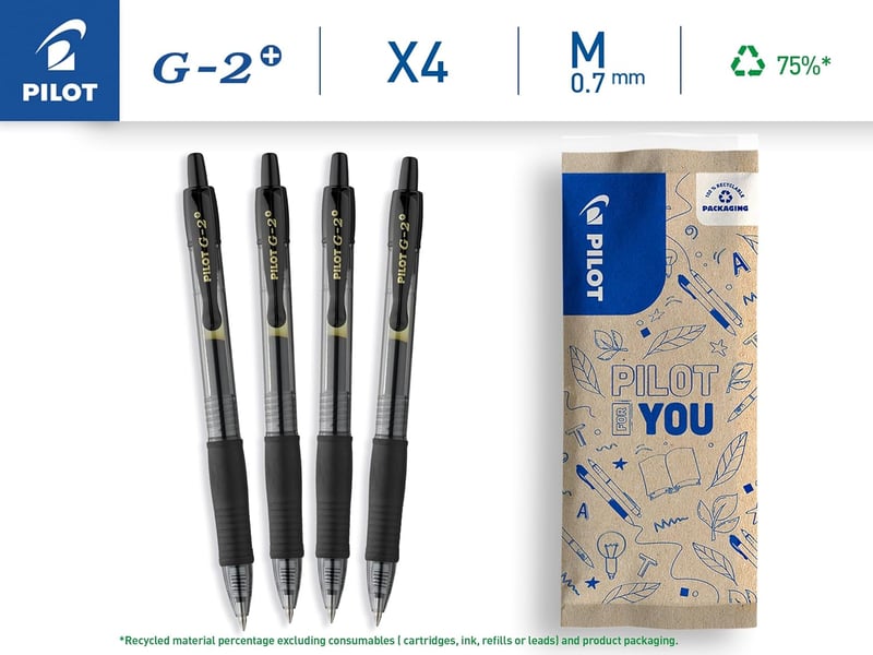 PILOT G2-7 Gélpenna szett 4 darabos készlet