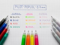 Set 5 Pixuri cu Gel PILOT Pop'Lol – Verde pastel, Mov, Roz, Portocaliu și Albastru – Cu mecanism, Reîncărcabile, Vârf mediu 5