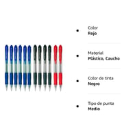 Guľôčkové pero Pilot Supergrip, balenie 12 kusov (6 modrých, 4 čierne, 2 červené) - C.arge 3