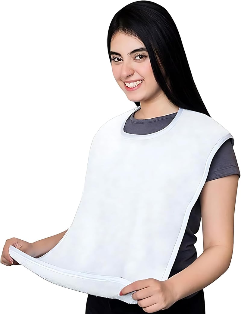 PimPam Factory felnőtt és idős teritő előke 40x80cm vízálló pamut