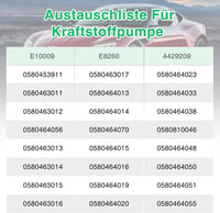 Pindex Elektromos Üzemanyag Szivattyú 12V - Univerzális Benzin és Dízel Adagoló Pumpa, Külső Szerelésű, 0580464070 Kompatibilis, Fekete 8