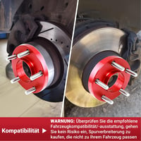 Pindex nyomtávszélesítő 5×120, 10 mm, BMW E36/E46/E90/E91/E60, 72,6 mm centrálás - piros (2 db) 3