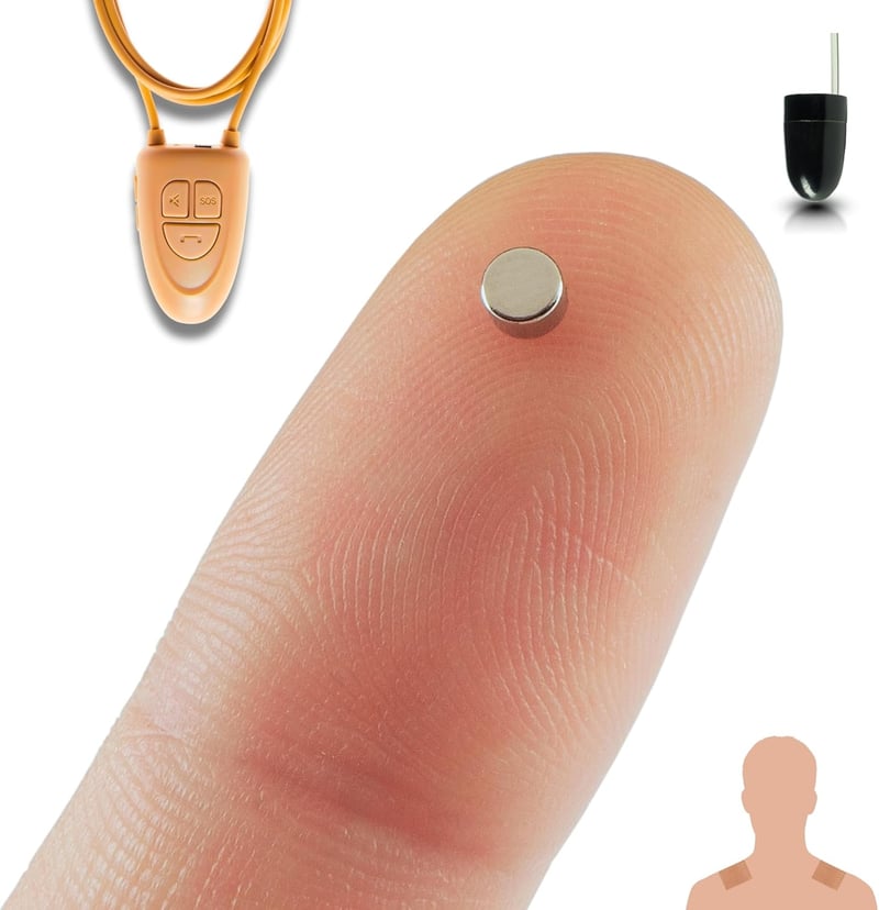 PingaOculto Nano V4 Bluetooth fülhallgató mikrofon és ragasztó szalaggal - Rejtett vezeték nélküli headset