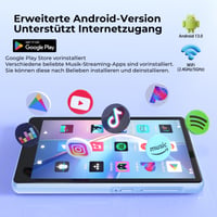 PINHUI 32GB MP3 prehrávač, Bluetooth 5.3, WiFi, Spotify, 4,5-palcový dotykový displej, prenosný MP4 hudobný prehrávač 2