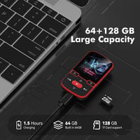 PINHUI MP3 lejátszó Bluetooth 5.3, 64 GB, csíptethető, FM rádióval és lépésszámlálóval 3