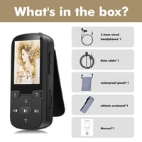 MP3 prehrávač PINHUI 64 GB s Bluetooth 5.3, klipom, FM rádiom a nahrávaním zvuku 8