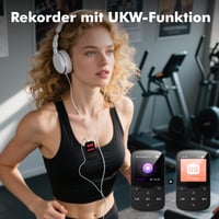 MP3 prehrávač PINHUI 64 GB s Bluetooth 5.3, klipom, FM rádiom a nahrávaním zvuku 5