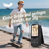 MP3 prehrávač PINHUI 64 GB s Bluetooth 5.3, klipom, FM rádiom a nahrávaním zvuku 6