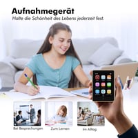 MP3 prehrávač PINHUI s Bluetooth 5.3, vstavaným reproduktorom, 2,8-palcovým displejom a 64 GB úložiskom 5