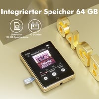 MP3 prehrávač PINHUI s Bluetooth 5.3, vstavaným reproduktorom, 2,8-palcovým displejom a 64 GB úložiskom 2
