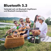 MP3 prehrávač PINHUI s Bluetooth 5.3, vstavaným reproduktorom, 2,8-palcovým displejom a 64 GB úložiskom 3