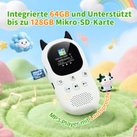 PINHUI MP3 prehrávač pre deti, Bluetooth 5.3, 64 GB pamäť, so vstavaným reproduktorom a FM rádiom 2