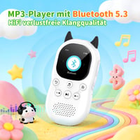 PINHUI MP3 prehrávač pre deti, Bluetooth 5.3, 64 GB pamäť, so vstavaným reproduktorom a FM rádiom 3
