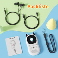 PINHUI MP3 prehrávač pre deti, Bluetooth 5.3, 64 GB pamäť, so vstavaným reproduktorom a FM rádiom 8