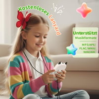 PINHUI MP3 prehrávač pre deti, Bluetooth 5.3, 64 GB pamäť, so vstavaným reproduktorom a FM rádiom 7