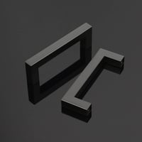 PinLin 20 db Fekete T-fogantyú Konyhaszekrényhez - Rozsdamentes Acél Fiókfogantyú 96 mm Lyuktávolsággal, 12 mm Szélességgel 2