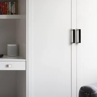 PinLin 30 db Fekete Négyzetes Bútorfogantyú - Rozsdamentes Acél Szekrényfogantyú Konyhába, Hálószobába, 76 mm Furattávolság, 12 mm Szélesség 6