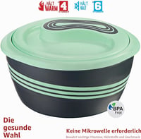 Pinnacle hőtartó rozsdamentes acél tálkészlet fedővel, 3 részes (2,5 l / 1,4 l / 0,9 l) - zöld 2