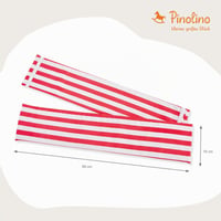 Set perne pentru mobilier de grădină Pinolino Nicki, 2 bucăți, cu dungi roșu-alb, husă lavabilă la 30°C, pentru copii începând cu vârsta de 2 ani 2