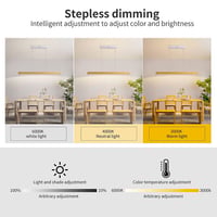 Drevené LED závesné svietidlo Pinrutar nad jedálenský stôl, 120 cm, 48 W, stmievateľné, s diaľkovým ovládaním a ovládaním cez aplikáciu, nastaviteľná teplota farieb a výška 4