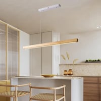 Pinrutar Fa LED Függőlámpa Étkezőasztalhoz - Távirányítós, Applikációval Vezérelhető, Állítható Színhőmérséklet, Fényerő és Magasság, Modern 7