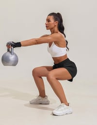 Pinspark 2in1 női sport rövidnadrág magas derékkal, zsebekkel - fekete - M-es méret 3