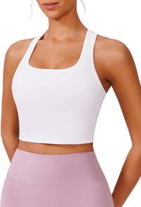 PINSPARK Párnázott Sportmelltartó Levehető Csészékkel Racerback Jóga Fitness, S-es méret 2